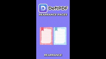 Want to rearrange pages in your PDF for a better flow? #DeftPDF #shorts