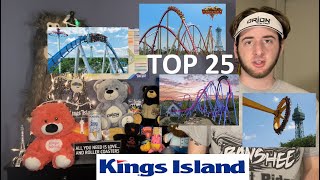 top 25 RIDES at kings island