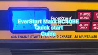EverStart maxx 15 A Rapid Car Battery Charger - Set Up - Manual - Using the ENGINE Start Function
