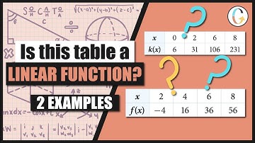 How to Determine if a Data Table Represents a Linear Function | Find a Linear Equation