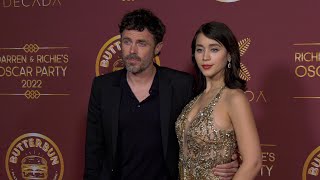 Casey Affleck and Caylee Cowan attend Darren & Richie’s Oscar Party 2022 red carpet event
