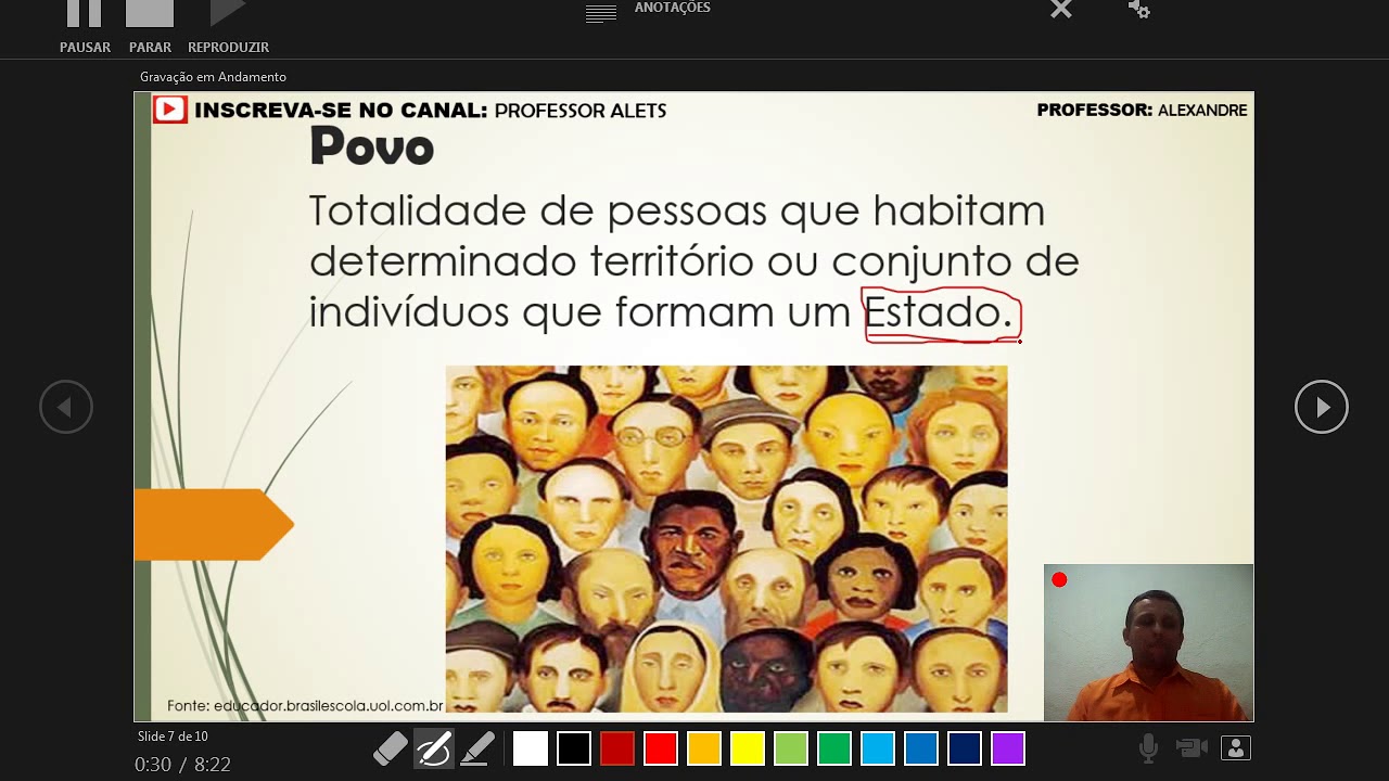 é Uma Instituição Formada Por Povo Território E Governo