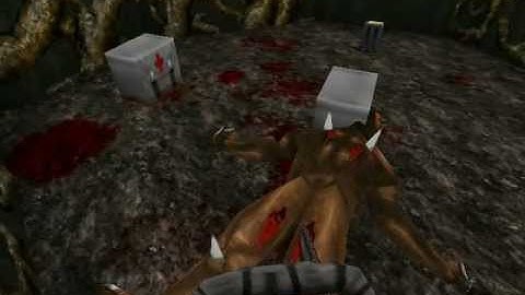 DOOM 2 Level 1 Doomsday Engine and some gore