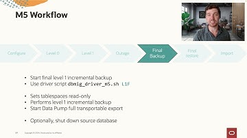 Overview of the process when migrating cross-endian with M5 migration method in Oracle Database