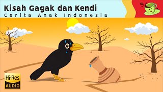 Membaca Cerita GAGAK DAN KENDI AIR | Dongeng Kartun Bergambar Anak Bahasa Indonesia