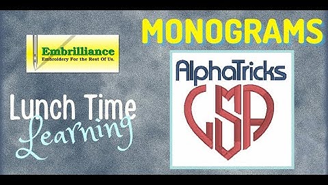 AlphaTricks Monogram Mapping