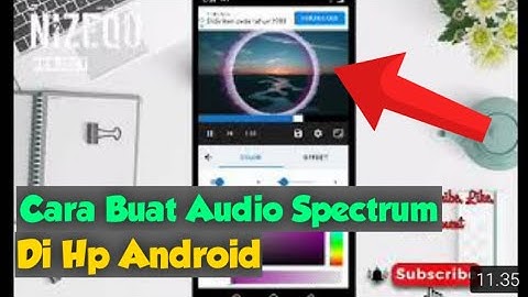 Cara Membuat Audio Spectrum Di HP Android ||Aplikasi Visualization Video Maker