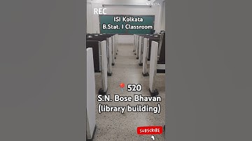 Indian Statistical Institute (ISI) Kolkata  B.stat. I Classroom (Room No. 520) Tour || #isikolkata