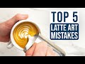 Top 5 des erreurs de latte art et comment les corriger