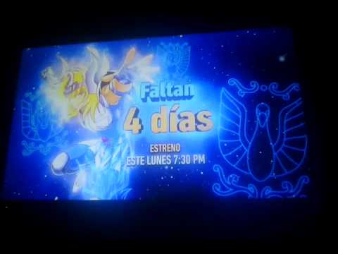 Comercial: 4 dias para el estrenó de caballeros del zodiaco en canal 5 México.