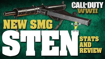 New SMG DLC In Call Of Duty WW2: Sten Stats And Review! (Sten DLC SMG Review)