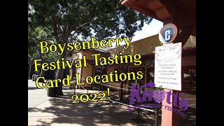 Knott's Berry Farm Boysenberry Festival Tasting Card Location Guide 2022!