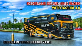 KODENAME SOUND HINO RM280 BUSSID V4.0.3