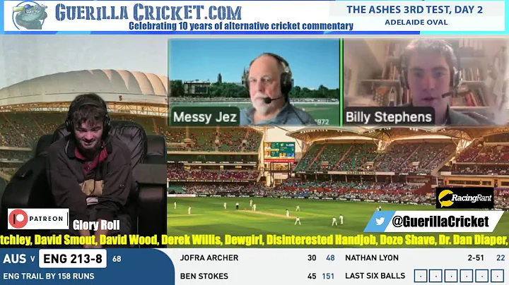 The Ashes,  3rd Test, day 2, Adelaide