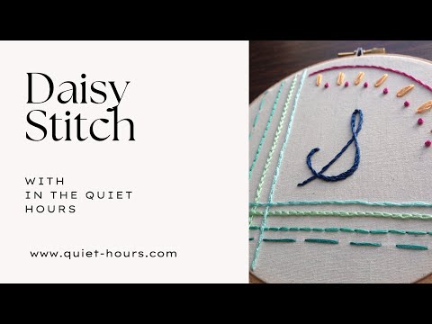 Daisy Stitch Video Tutorial