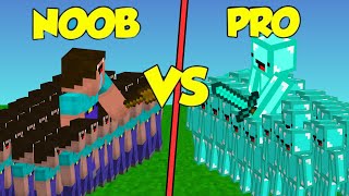 ESERCITO DI PRO CONTRO ESERCITO DI NOOB... - MINECRAFT