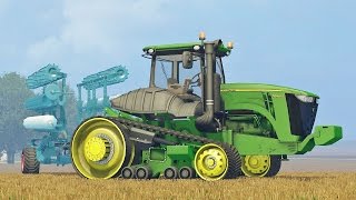 Farming Simulator 15 John Deere 9570 RT + Lemken Heliodor Gigant