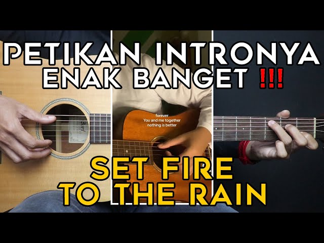 (TUTORIAL GITAR) SET FIRE TO THE RAIN - ADELE | LENGKAP DAN GAMPANG class=