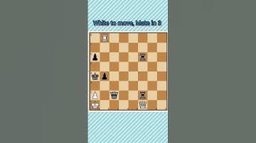 ||Mate in 3|| #shorts #cheses  #checkmate #learnchess  #tactics #chessforbeginners #chessmatetricks
