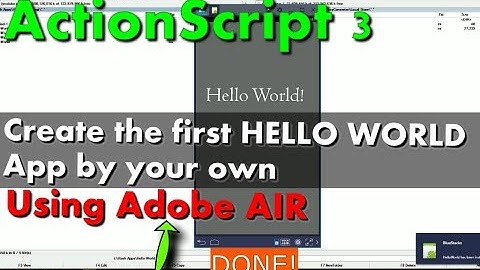 [ep1] ActionScript3 Getting Started with Adobe Air and Animate for android.