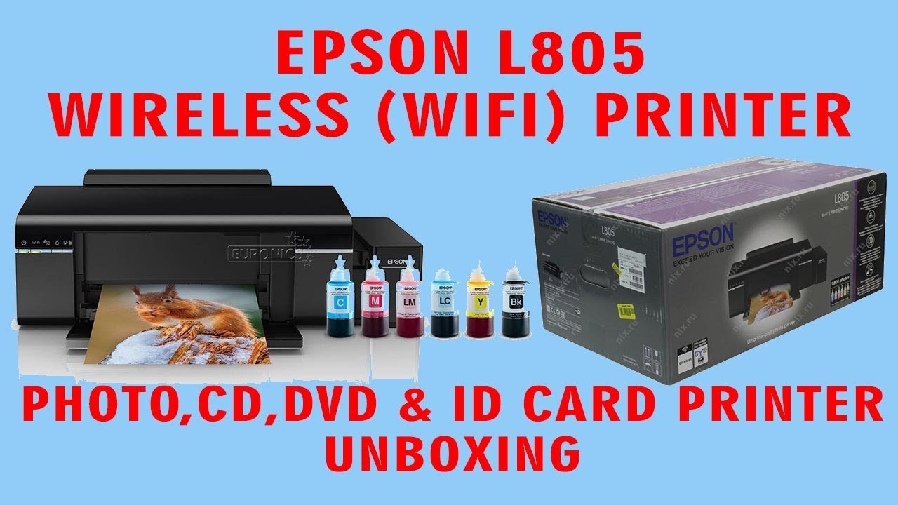 Epson l805 ID-kort programvare