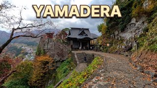 YAMADERA JAPAN Mountain Temple in Autumn | 1000 Steps Climbing Yamadera | Japan Travel Vlog