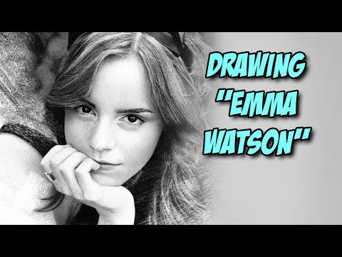 Emma Watson Portrait Drawing || Timelapse