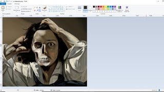 Drawing "Facing it" - Microsoft Paint [speedart]