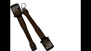 stielhandgrenate/German grenade pivot pack