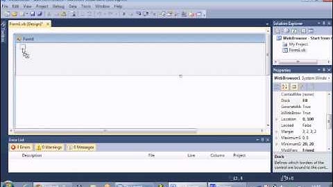 Visual Basic Tutorial 1-Web Browser - Part 1