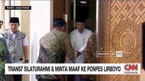 Trans7 Silaturahmi ke Ponpes Lirboyo dan Minta Maaf