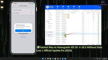 Hoe je iOS 26 downgradet naar iOS 18.5, iOS17 zonder dataverlies | Ondertekende en ongetekende IP...