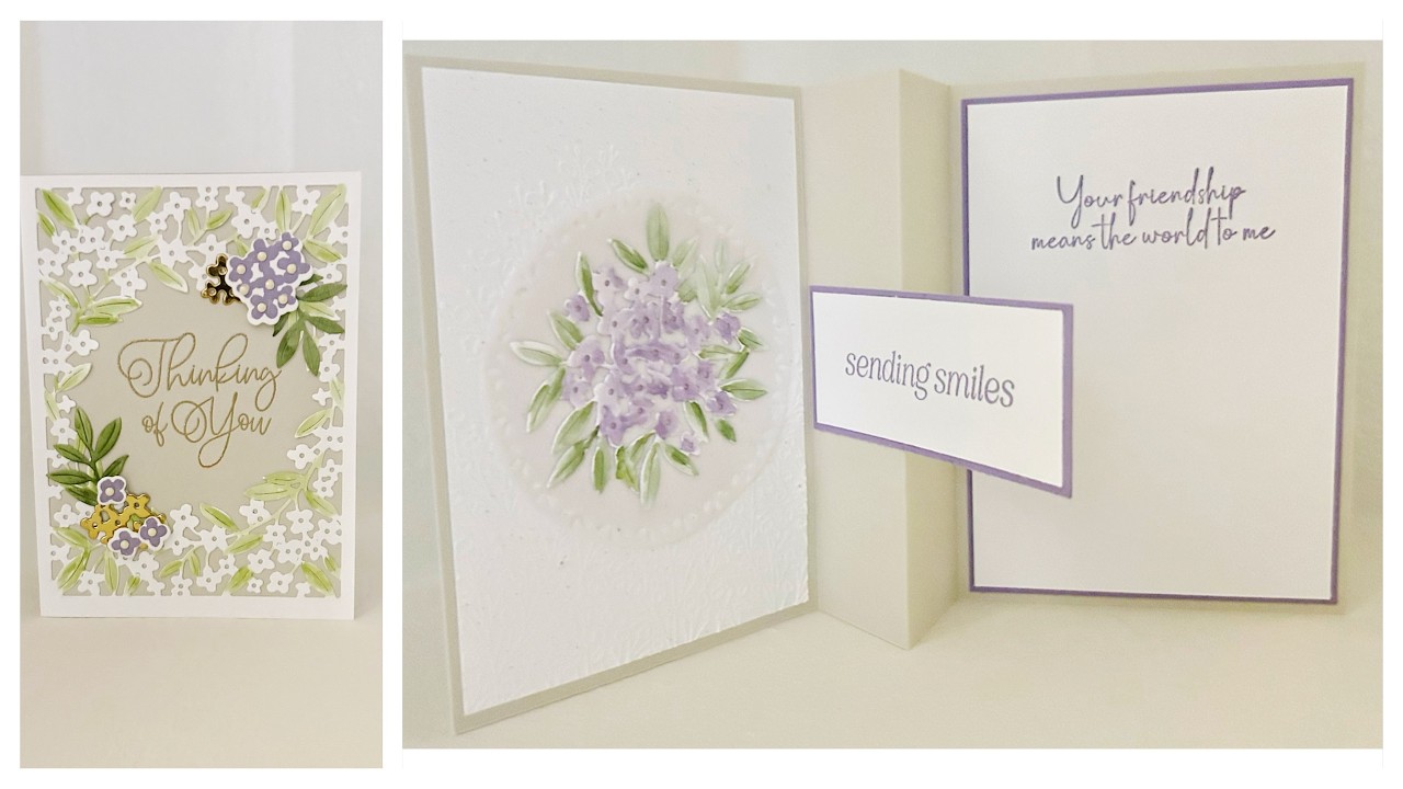 Accordion Tab Fun Fold Card using Forever Florals