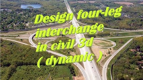 Design Four-Leg Interchange Cloverleaf in Civil 3d Lecture in English