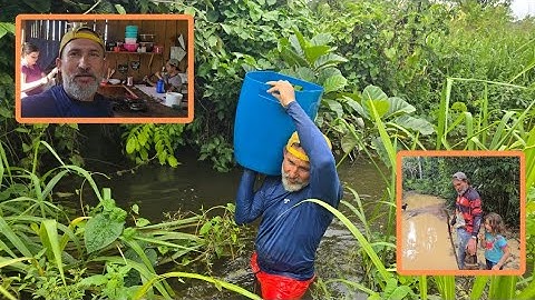 Muito trabalho, mais enfim chegamos no nosso paraíso.