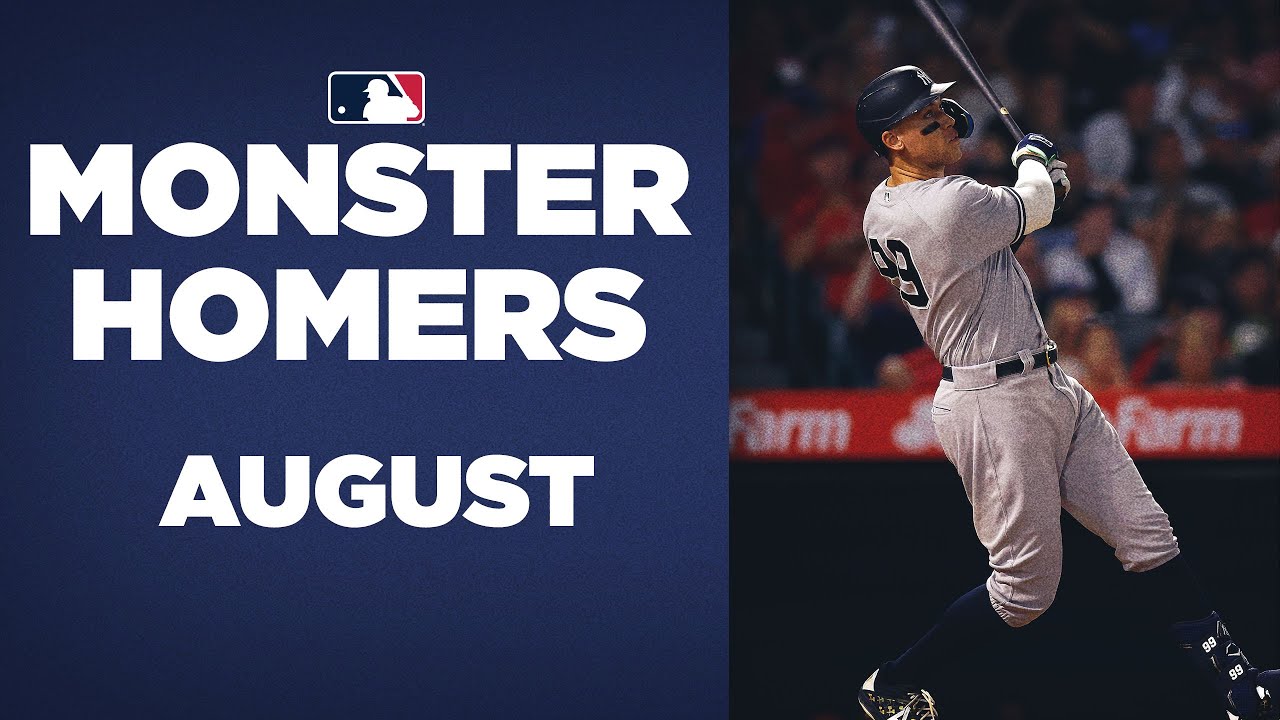 The MONSTER Homers of August!! (Aaron Judge and others were LAUNCHING!!)