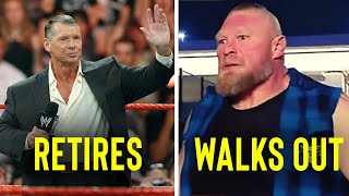BREAKING: Vince McMahon Retires From WWE…Brock Lesnar Walks Out In Anger