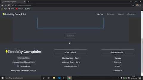 Django mini project Complaint management system (Electricity Complaint) html css django python web