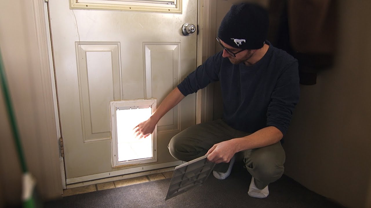 Covering And Winterizing A Dog Door