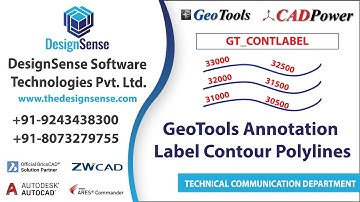 GeoTools Tutorials: GeoTools Annotation Label Contour Polylines | Rakesh Rao | Designsense Software