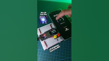LED Brightness Control via WiFi #ESP32 #IoT #Flutter #WiFiControl #OLEDDisplay #PWMControl