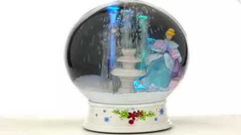 10" Animated Snow Globe Cinderella