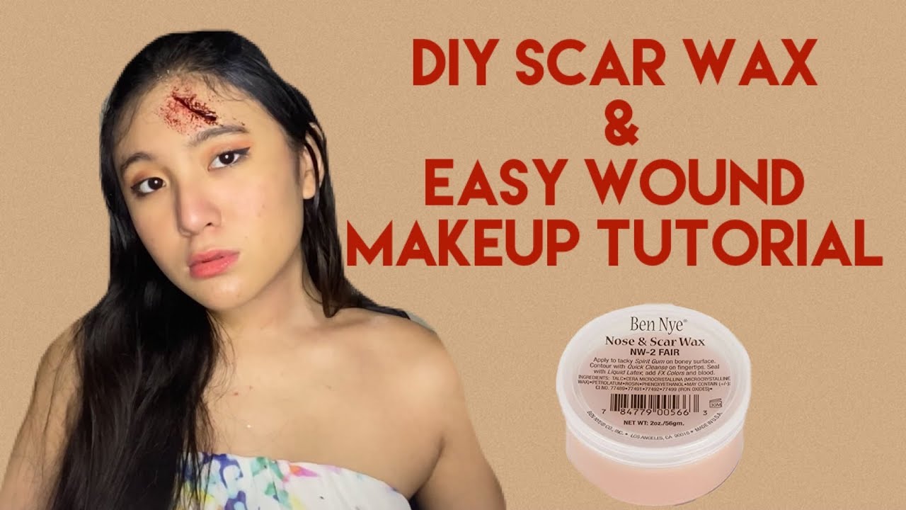 MAKE YOUR OWN SCAR WAX😱 #makeuptutorial #halloweenmakeup