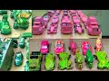 Clean up muddy minicars. Toddlers playing with cars and colours 