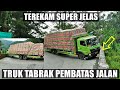 VIRAL TEREKAM JELAS !!! DETIK DETIK TRUK TABRAK PEMBATAS JALAN SITINJAU LAUIK