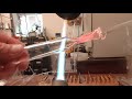 scientific glassblowing training - pull a   point from 26mm tube