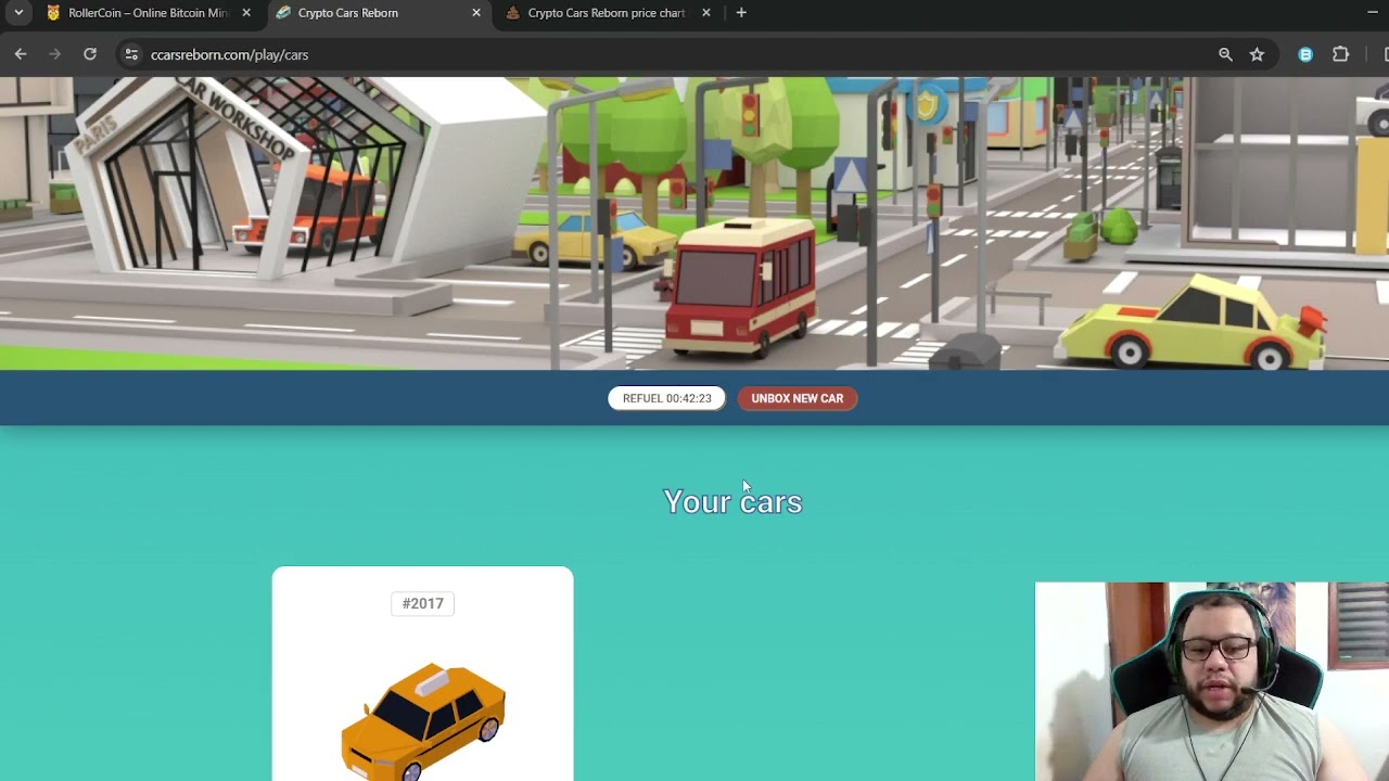 COMPREI UM CARRO NO CRYPTO CARS REBORN - YouTube