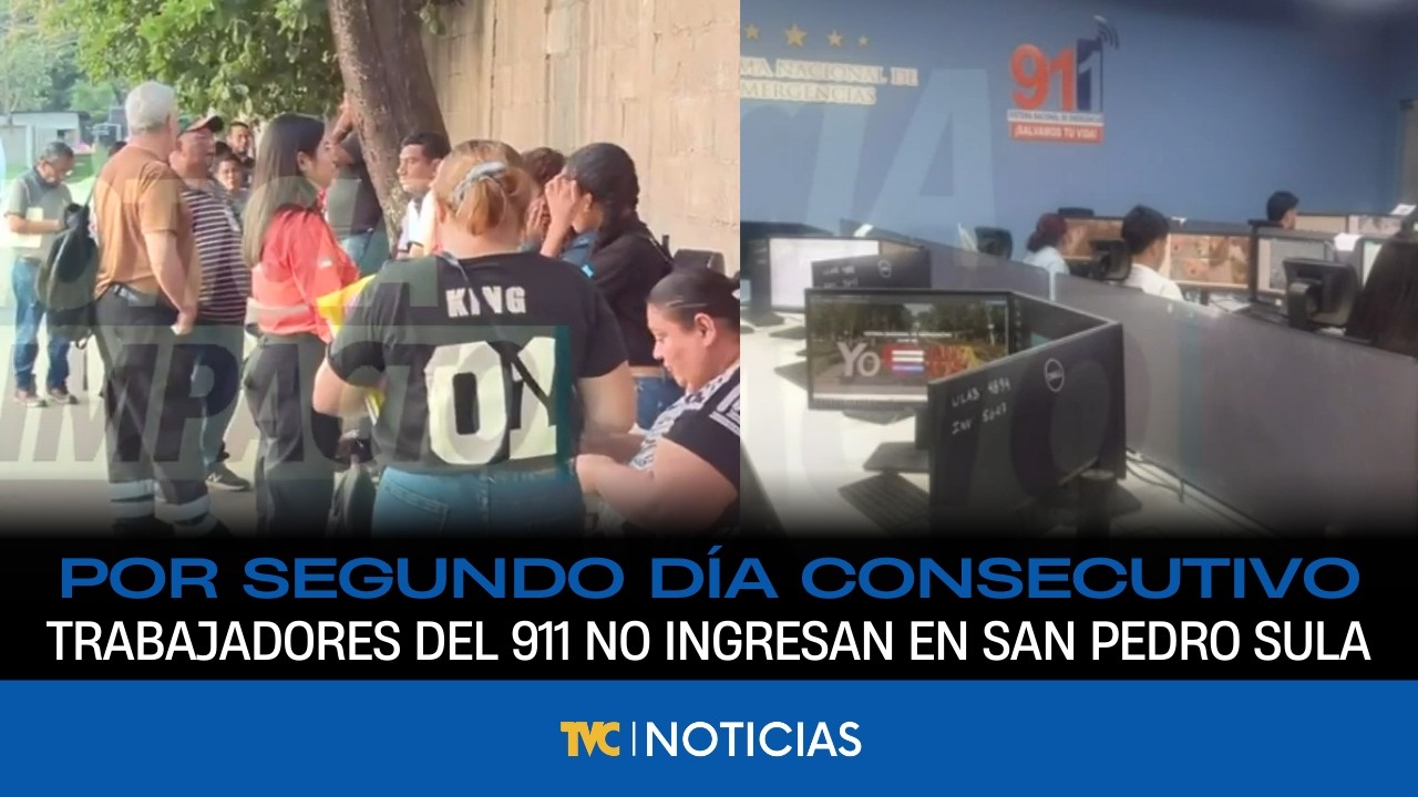 Por segundo día consecutivo trabajadores del 911 no ingresan en San Pedro Sula