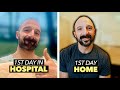 MY FIRST DAY HOME AFTER COLON CANCER SURGERY... | Cancer Update #8