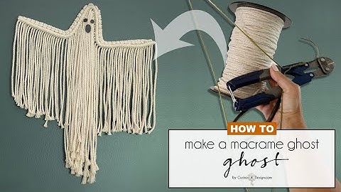 Cute and easy DIY macrame ghost
